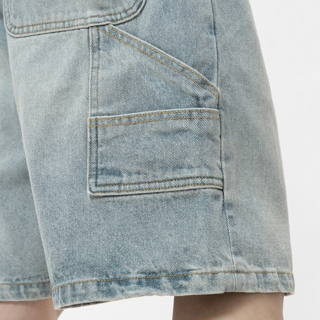 Quần short jean Owlbrand Carpenter - Ảnh 8