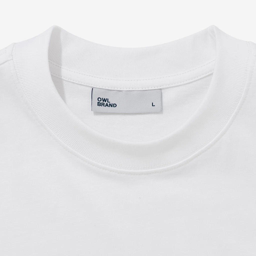 Áo thun boxy Owlbrand Logo Timeless Blues - Ảnh 4