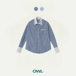 Áo sơ mi nữ Owlbrand Striped Poplin