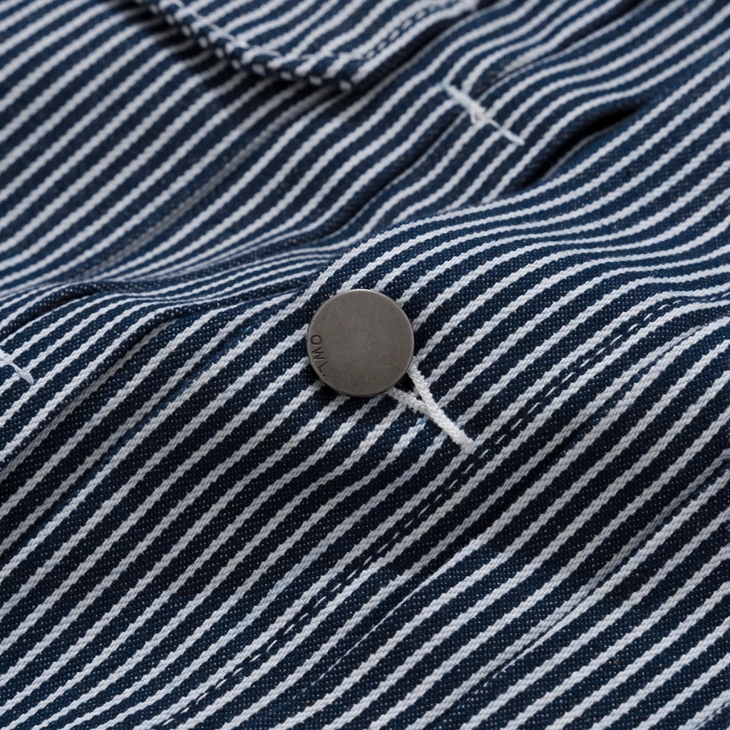 Áo khoác jean Owlbrand Pleat Striped - Ảnh 7