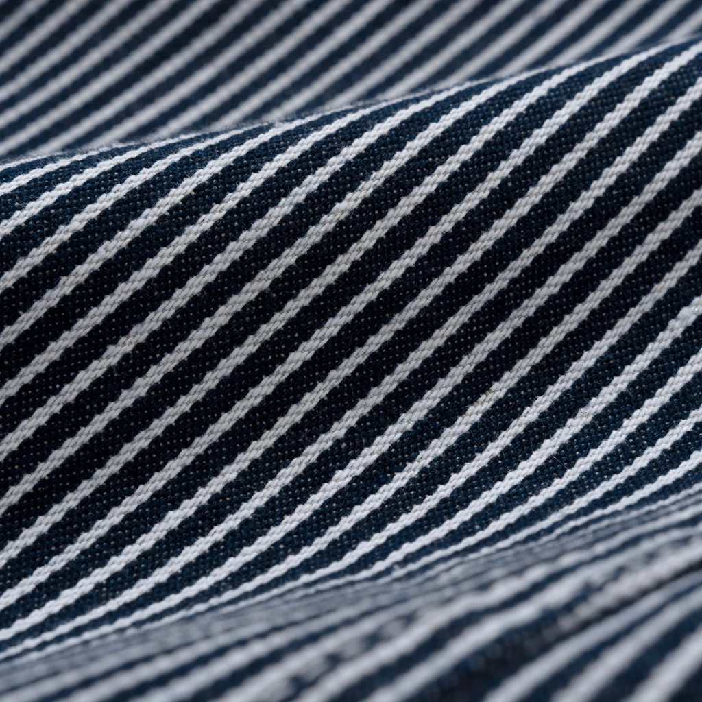 Áo khoác jean Owlbrand Pleat Striped - Ảnh 9