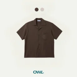 Áo sơ mi cuban Owlbrand Timeless Blues